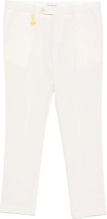 Manuel Ritz Pantalone Panna Stropicciato - Heren - Chinos - Beige - XL - Broeken