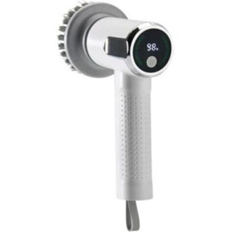 OEM Cepillo El&eacute;ctrico Giratorio, Cepillo El&eacute;ctrico De 2 Velocidades Para Limpieza, Con 3 Cabezales Reemplazables, Cepillo De Ducha Inal&aacute;mbrico Con Indicad