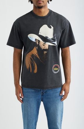 Bravado Oversize Post Malone F-1 Trillion Graphic T-Shirt in Washed Black at Nordstrom, Size Xx-Large