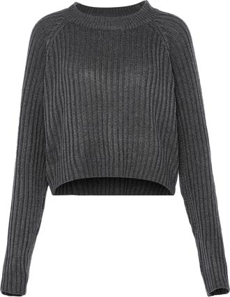 Mymo Jumper Dames donkergrijs gem
