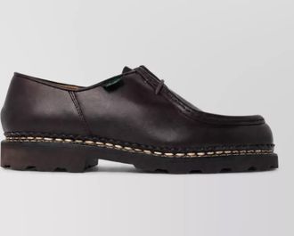 Paraboot leather derby shoes