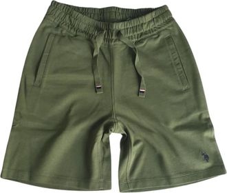 U.S.Polo Association Pantaloni Felpati 67351 - Heren - Korte Broeken - Groen - 4XL - Katoen - Korte Broeken