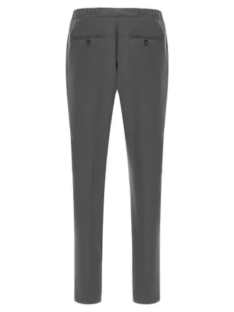 Pal Zileri Lyocell Straight-Leg Trousers - Gray