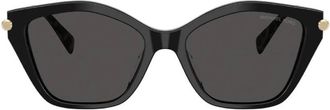 Michael Kors Catskills Grey Gradient Irregular Ladies Sunglasses MK2246U 395087 52