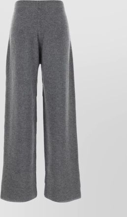 Sportmax wide-leg ribbed trousers elastic waistband