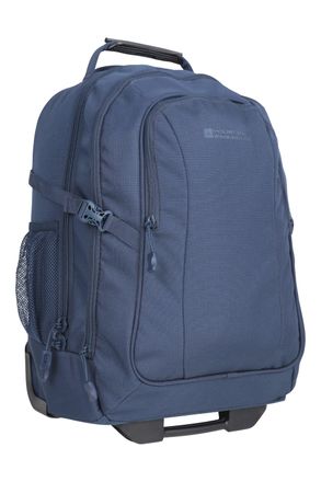 Mountain Warehouse Voyager Unisex Wheelie Rucksack with Concealed Straps Everyday Backpack Navy