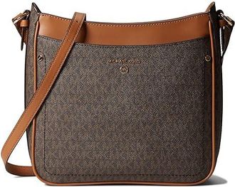 Michael Kors Jet Set Charm Large North/South Top Zip Crossbody Womens Handbags Brown/Acorn, Leather