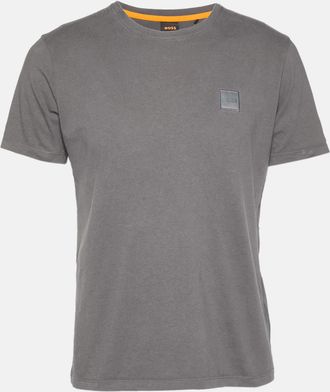 Boss Orange by Hugo Boss Grey Cotton Knit T-Shirt