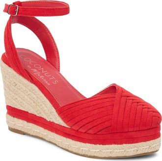 Matisse Footwear Becca Wedge Sandal in Red at Nordstrom, Size 10