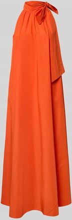 Essentiel A-Linien-Kleid mit Neckholder Modell JAYDA in Orange, Gr&ouml;&szlig;e 34