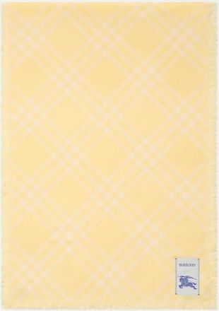 Burberry Wide Check Wool Silk Scarf