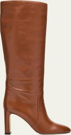 Stuart Weitzman Babette Tubo Leather Knee-High Boots