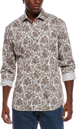Eterna Printed Dobby Modern Fit Shirt