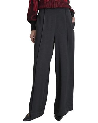 DKNY Dkny Wide Leg Pin Tuck Trouser