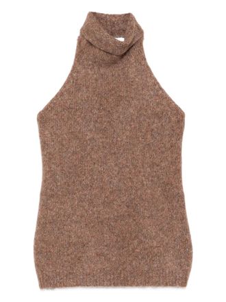 Lauren Manoogian Loft tank top - women - Pima Cotton/Merino/Suri Alpaca - 2 - Brown