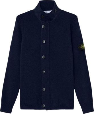 Stone Island Zip Up Cardigan Navy L2S1551000-47S00A3-V0020