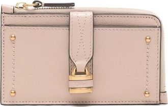 Chlo&eacute; Zip Wallet - Dames - Portefeuilles - Roze - ONE Size - Leer - Accessoires