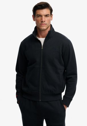 Superdry Sweatshirt SUPERDRY ESSENTIAL LOGO TRACK TOP, Herren, Gr. XXL, eclipse navy, navy, angeraute Sweatware, Obermaterial: 70% Baumwolle, 30% Polyester, me