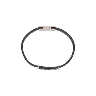 Saint Laurent Bracciale Vegetal Browny - male - Saint Laurent - Bracelets - Black - M - Accessories