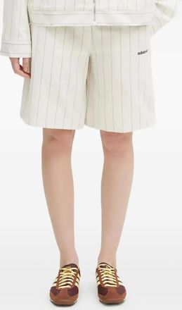 adidas pinstripe shorts - White