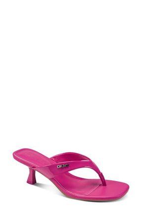 DKNY Mackey Kitten Heel Flip Flop in Hot Pink at Nordstrom, Size 6.5