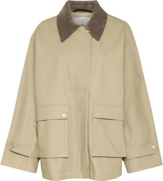 Soaked In Luxury Teddy Kraag Chinchilla Jas - Dames - Zomerjassen - Groen - XL - Katoen - Jassen