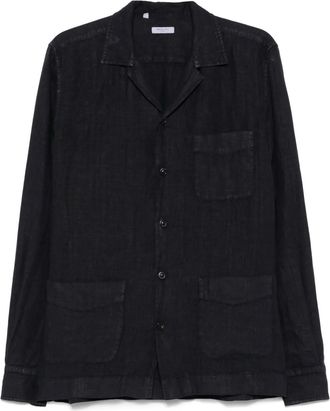 Boglioli Giacca-camicia in lino - Blu