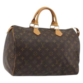 Louis Vuitton Pre-owned Vintage Monogram Hand Bag - Dames - Pre-owned - Bruin - Maat: ONE Size Leer