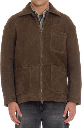 Salvatore Santoro Chaqueta de Ante - Jackets - Hombre - Marr&oacute;n - M