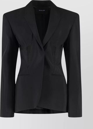 MUGLER single-breasted one button jacket