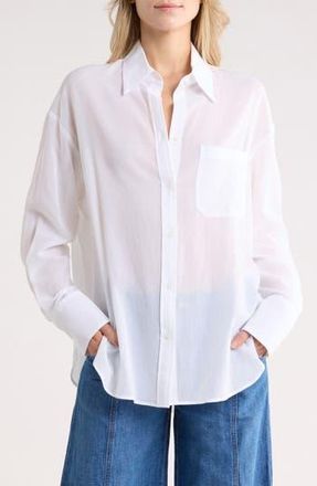 TWP Big Joe Cotton Button-Up Shirt in White at Nordstrom Rack, Size X-Small/small