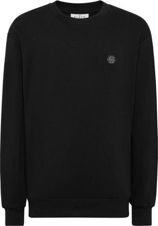 Philipp Plein Sweatshirt LS Gothic Plein - Heren - Sweatshirts - Zwart - 3XL - Katoen - Hoodies & sweatvesten