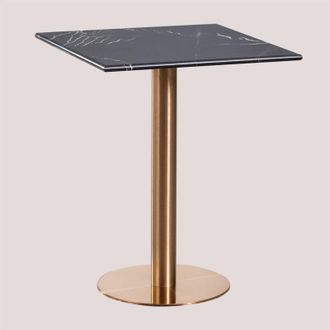 Sklum Tavolo Bar Quadrato in Marmo Cosmopolitan SKLUM Oro Rosa