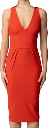 Elisabetta Franchi Mujer, Vestidos, Rojo, Talla: S