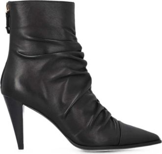 Pinko Vane 02 Enkellaars - Dames - Laarzen met Hak - Zwart - 38 EU - Leer - Schoenen