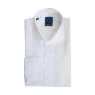 Barba Formal Shirts, male, White, Size: 2XL Long-Sleeve Linen Shirt