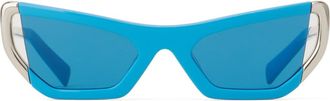 Lanvin Nova Sunglasses in Blue/silver at Nordstrom