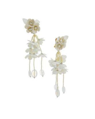 Oscar De La Renta Oscar De La Renta Gradient Flower Drop Earrings
