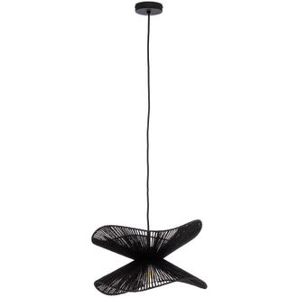 Lindby L&aacute;mpara Colgante valdorin En Negro De Papel - Lindby