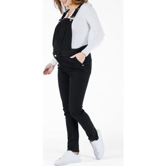 Cache Coeur Sharon denim maternity overalls in Black at Nordstrom, Size Xx-Large