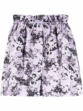 Remain Shorts con motivo astratto - Viola