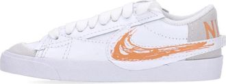 Nike Jumbo Wit/Oranje Low-Top Sneakers - Heren - Fitnessschoenen - Wit - 41 EU - Leer - Fitness