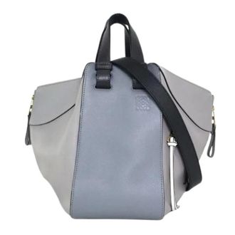 Loewe Pre-owned Handbag- Shoulder Bag - Dames - Vintage Handtas - Grijs - ONE Size - Leer - Vintage