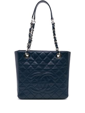 Chanel 2011 Caviar Petite Shopping tote bag - women - Caviar Leather - One Size - Blue