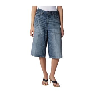 Haikure Legacy Short - Dames - Denim shorts - Blauw - W26 - Katoen - Korte Broeken