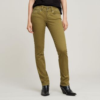 G-Star Midge Slim Straight Chino - Groen - Dames