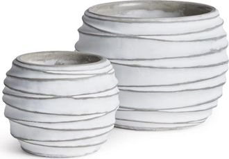 Napa Home & Garden Kipha Flowerpot Planters Set of 2 in White at Nordstrom