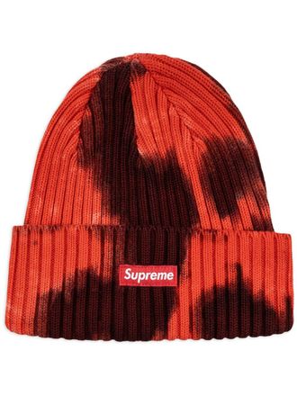 SUPREME Overdyed beanie hat - men - Fabric - One Size - Red