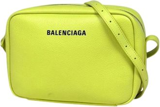 Balenciaga Pre-owned Cross Body Bags, female, Yellow, Size: ONE SIZE Pre-owned Vintage Shoulder Bag