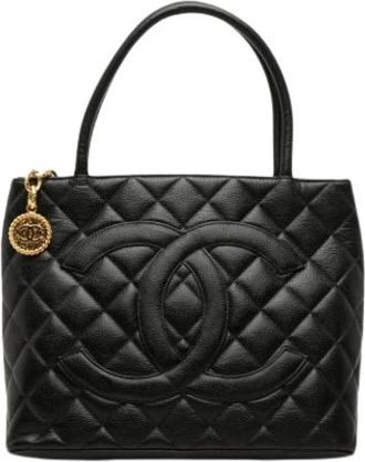 Chanel Borsa Tote Medallion Pre-owned - - Pre-owned - Donna - Nero - ONE SIZE